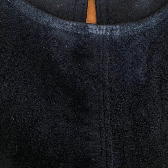 ARITZIA Vegan Suede Trompette Dress Black XS - Picture 5 of 5
